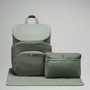 Lululemon Green Diaper Bag Set